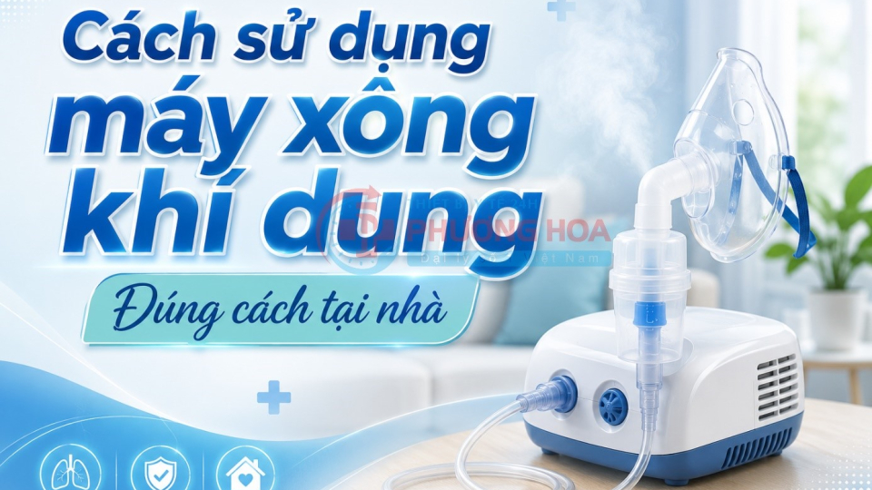Cách sử dụng máy xông khí dung tại nhà đúng cách